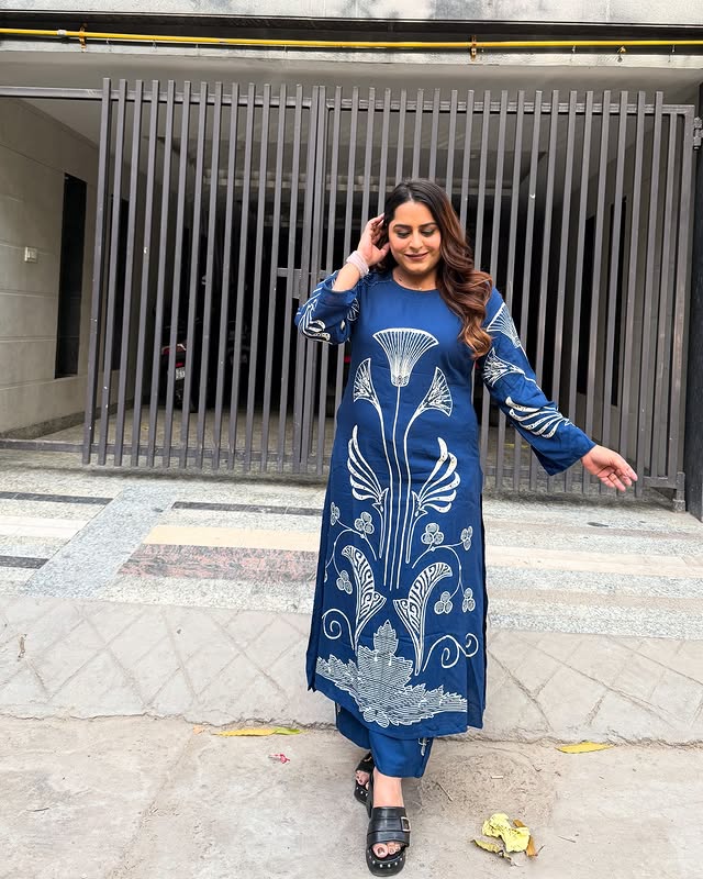 2 Piece Digital Muslin Cotton - Kurta Set