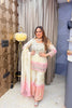 ‘RUMANA’ Ombre Mirror Work Three Piece Set