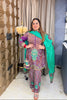 ‘AFROZ’ Pure Crepe Three Piece Set