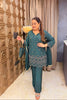 ‘KASTOOR’ Pearl Work Three Piece Set With Potli
