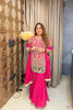 ‘CHARUMATI’ Hand Work Embroidery, Sharara Three Piece Set