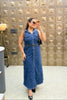 ‘DREZA’ Denim Dress With Belt