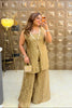 ‘MEHERBAAN‘ Side Dori Jacket Three Piece Set