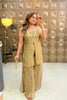 ‘MEHERBAAN‘ Side Dori Jacket Three Piece Set
