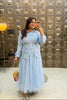 'FELISIA' Net Long Dress