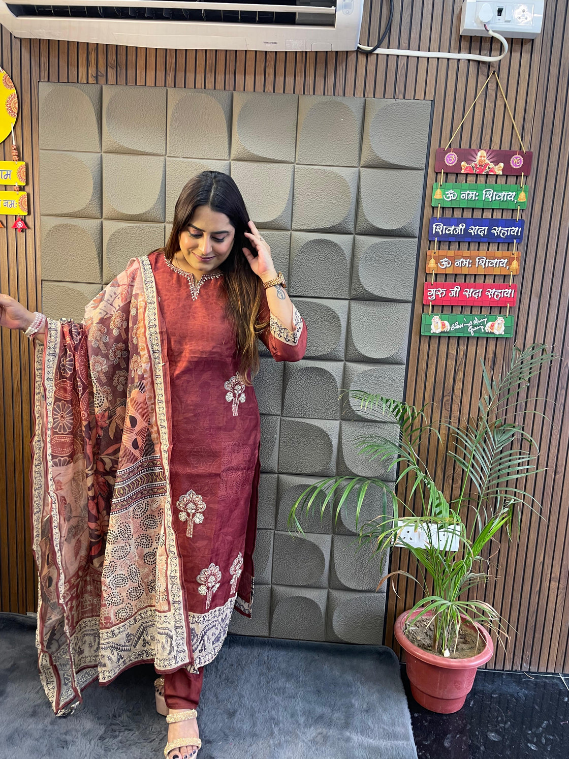 Original Kantha Handcrafted Cotton Suit (L to 3XL)