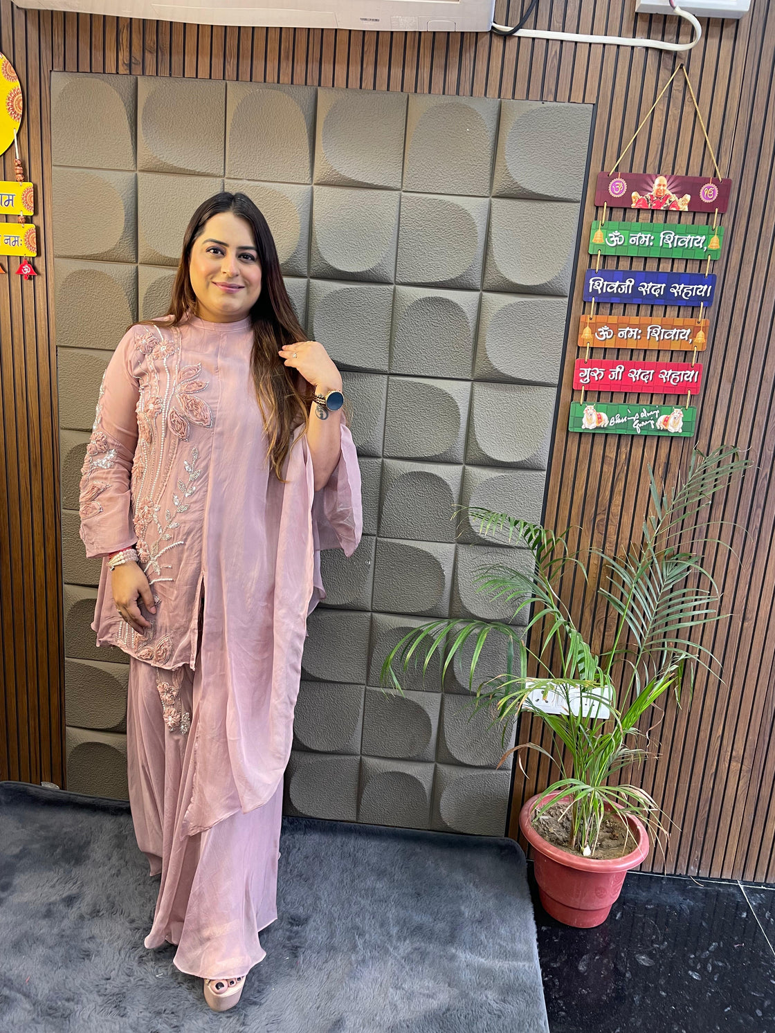 Premium Crepe & Soft Organza Designer Co-Ord Set