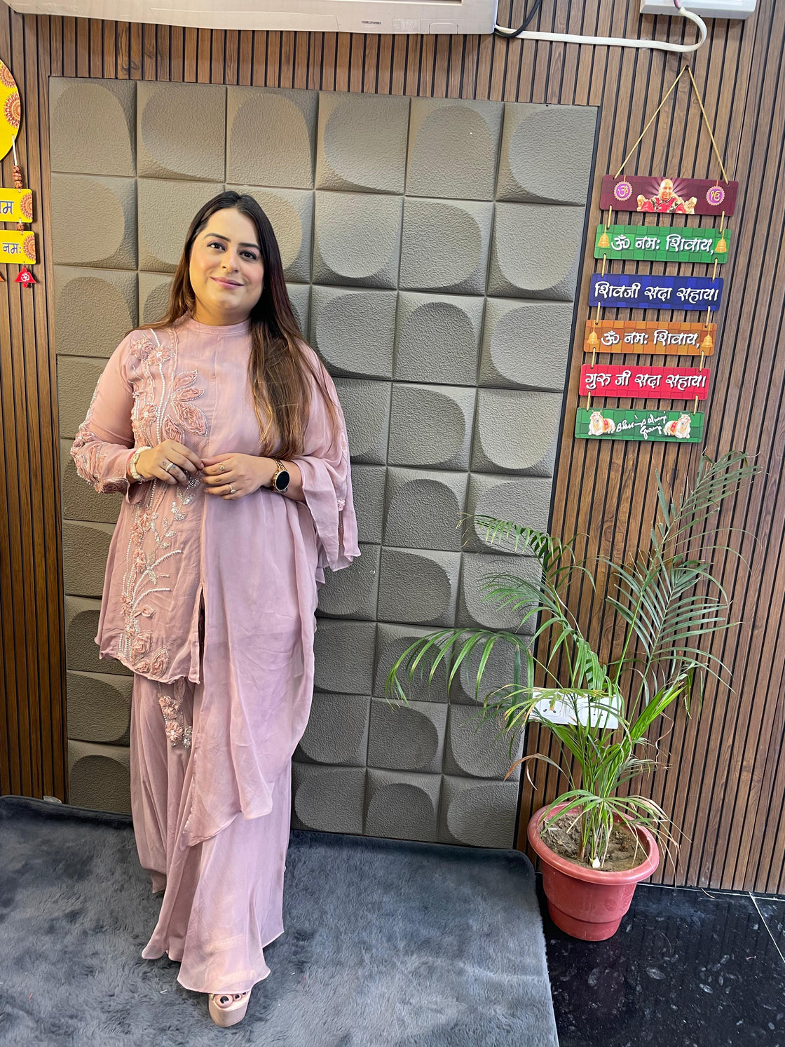 Premium Crepe & Soft Organza Designer Co-Ord Set