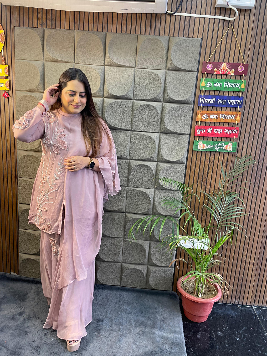 Premium Crepe & Soft Organza Designer Co-Ord Set