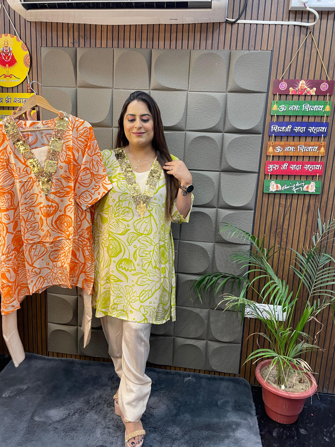 Pure Crepe Designer Cordset with Farshi Salwar (L–3XL)