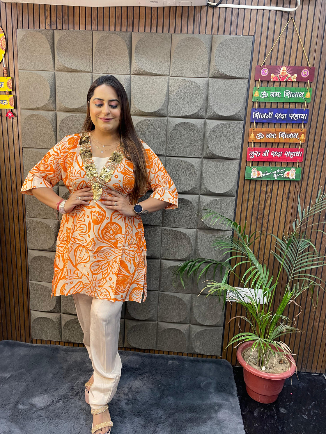 Pure Crepe Designer Cordset with Farshi Salwar (L–3XL)