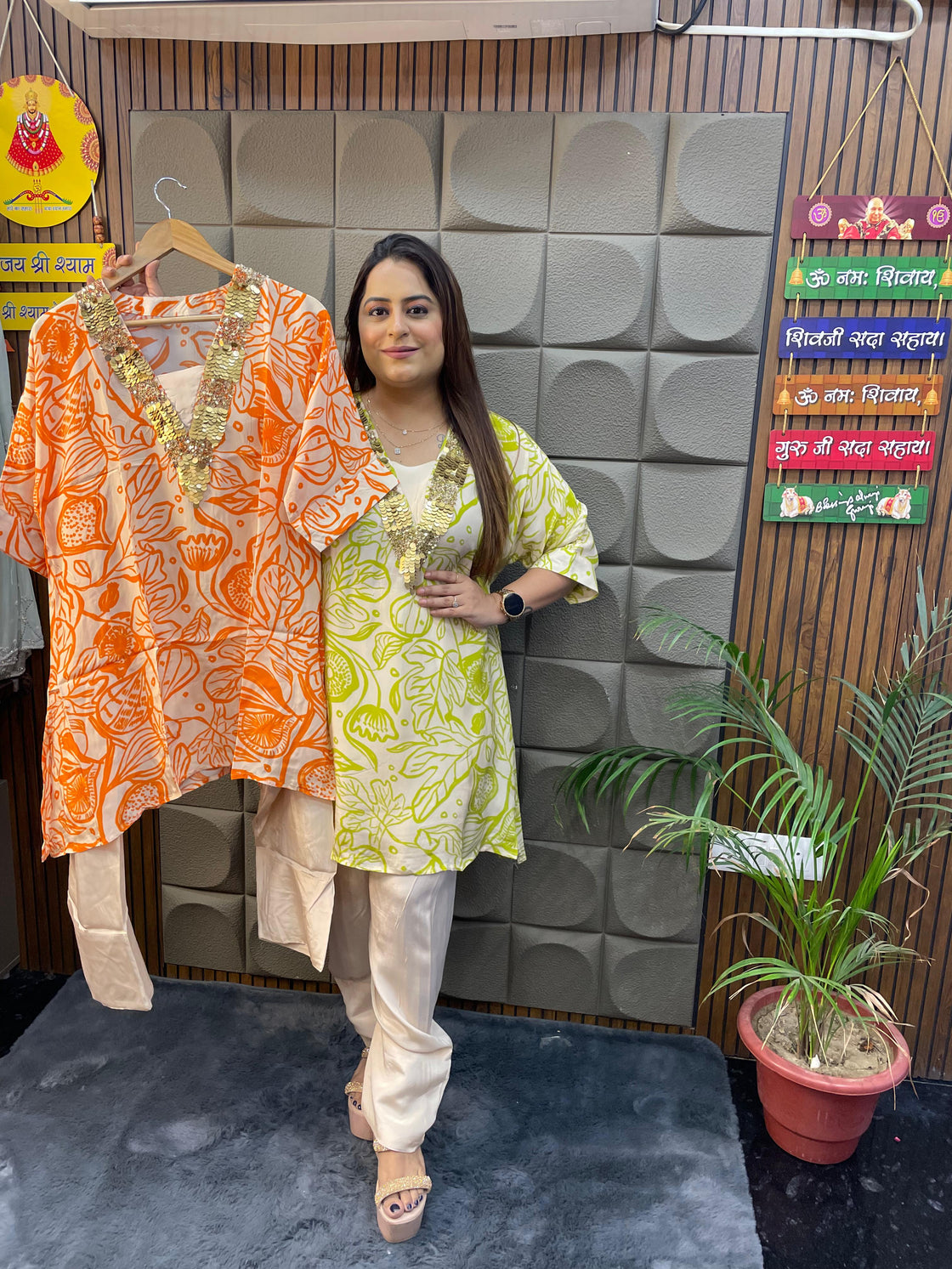 Pure Crepe Designer Cordset with Farshi Salwar (L–3XL)