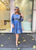 'ZIYA' Short cotton denim dress