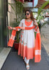 'SUKOON' Ombre Cotton Anarkali With Bustier