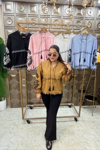 'HAVANA' Thread Embroidery Shirts/Kurti