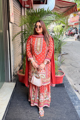 ‘RABIYA’ Sharara Three Piece Set