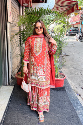 ‘RABIYA’ Sharara Three Piece Set