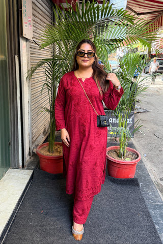 ‘EKTA’ Chikankari Two Piece Set