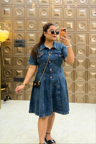 ‘DINO’ Short Denim Dress