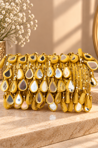 ‘MIRROR DROPS’ Clutch Bag