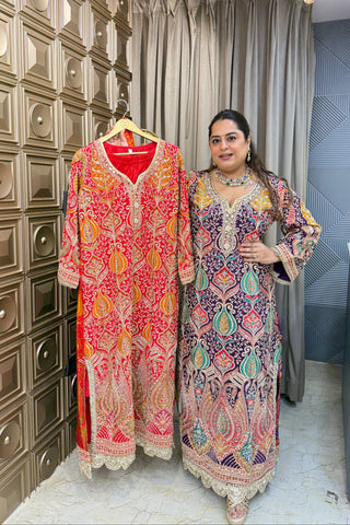 ‘FARWA’ Pheran Two Piece Set With Potli