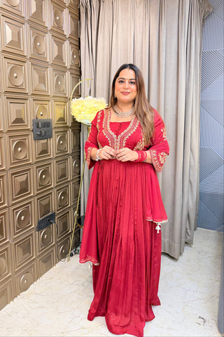 ‘KARWA’ Three Piece Anarkali Set
