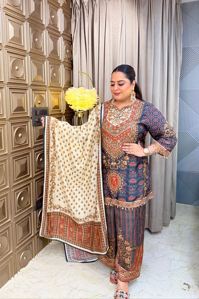 ‘GANGA’ KalamKari Three Piece Set