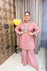 ‘CREPE KARI’ Jewel Neck Three Piece Set