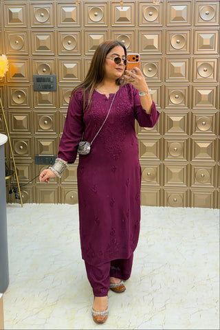 ‘EKTA 2.0’ Chikankari Two Piece Set