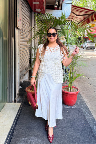 ‘RABECCA’ Maxi Dress With Crochet Top