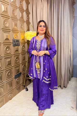 ‘RIVAYA’ Short Anarkali Three Piece Set