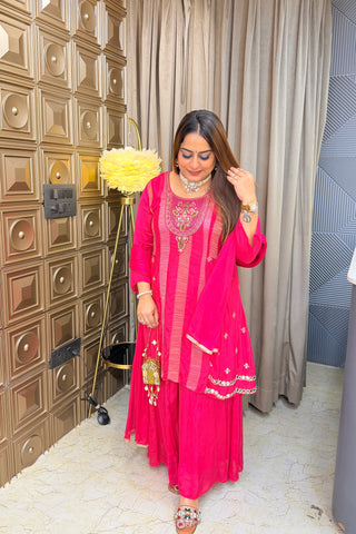 ‘RIVAYA’ Short Anarkali Three Piece Set