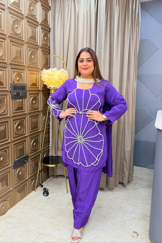 ‘YASHIKA’ Pearl Work Three Piece Set