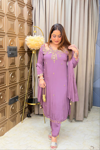 ‘RAISHA’ Hand Work Three Piece Set