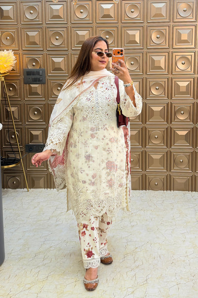 ‘SAFRA’ Printed Three Piece Set