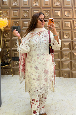 ‘SAFRA’ Printed Three Piece Set