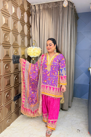 ‘BEGUM’ Stone Work Three Piece Set