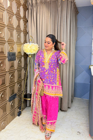 ‘BEGUM’ Stone Work Three Piece Set