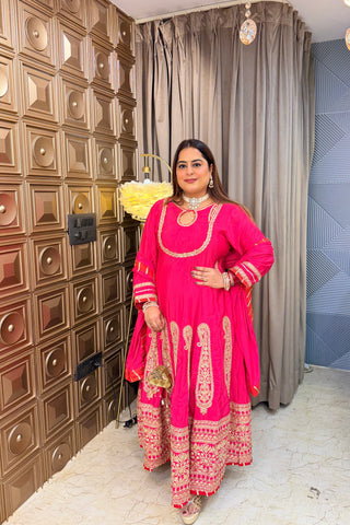 ‘SARGUN’ Zari Work Anarkali Set
