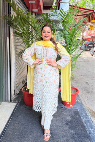 ‘FARIHA’ Straight Three Piece Set