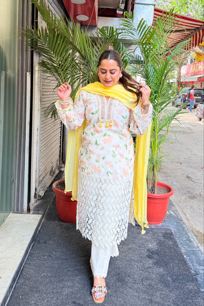 ‘FARIHA’ Straight Three Piece Set