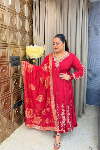 ‘SUHANI’ Hand Work Three Piece Anarkali Set
