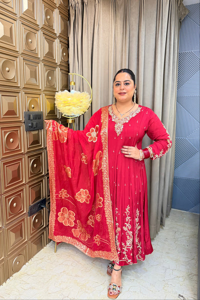 ‘SUHANI’ Hand Work Three Piece Anarkali Set