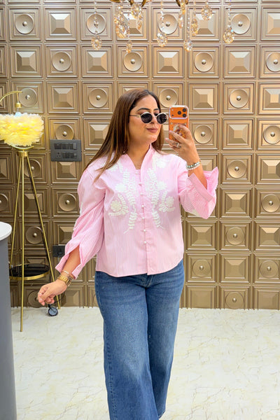 ‘MIST’ Embroidery Summer Cool Shirts