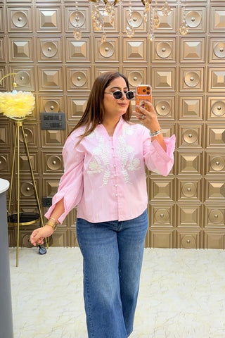 ‘MIST’ Embroidery Summer Cool Shirts