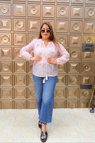 ‘BEACHSIDE’ Soft Organza Top