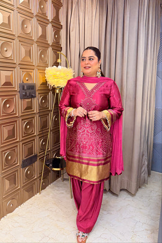 ‘SONDARIYA’ Gajji Silk Farshi Three Piece Set