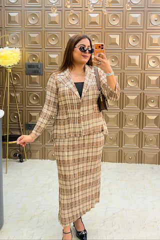 ‘MOCHA’ Skirt Two Piece Coordset