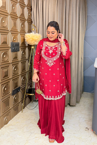 ‘RUHANI’ Hand Work Three Piece Set