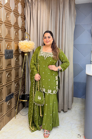 ‘NAZNEEN’ Hand Work Three Piece Set